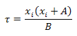 Grove's model - tau calculation